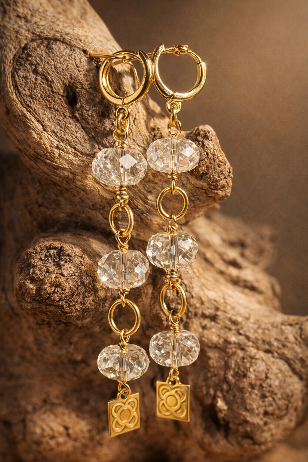 Lumen Ocaso. Pendientes de Citrino