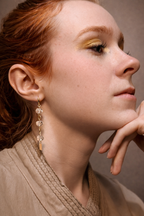 Lumen Ocaso. Pendientes de Citrino