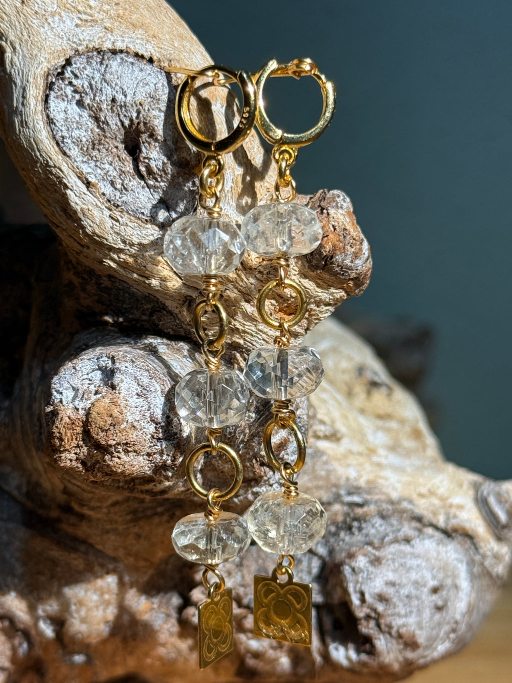 Lumen Ocaso. Pendientes de Citrino